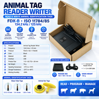 Lecteur et inscripteur RFID pour étiquettes d'oreille de bétail, pour la gestion du bétail, des moutons et des chevaux