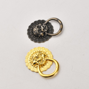 Lion Head Handle Zinc Alloy Antique Bronze <b>Gold</b> Cabinet <b>Drawer</b> <b>Pull</b> Ring European Style Surface Decoration - Product Image 2