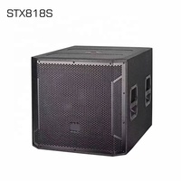 Enceintes DJ STX818S, subwoofer 18 pouces, enceinte passive avec fonction radio, coque en bois, impédance 8 ohms