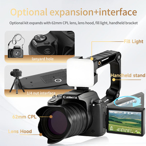 Fotocamera Digitale 64MP con Uscita WiFi e HDMI <span class=keywords><strong>Videocamera</strong></span> Ottica 10X <span class=keywords><strong>per</strong></span> Fotografia e Vlogging <span class=keywords><strong>per</strong></span> <span class=keywords><strong>YouTube</strong></span> - Product Image 4