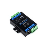 Server Serial Ethernet 4-Ch RS485 ke RJ45, 4 Saluran RS485 I, Modul Serial Terisolasi Industri yang Dapat Dipasang di Rel, PoE Opsional