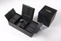 Boîte cadeau rigide blanche de luxe avec couvercle et base pour appareil auditif et emballage de produits électroniques haut de gamme