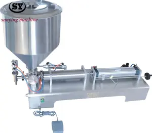 G1WG Single nozzle liquid paste filling machine for oil water juice honey cream