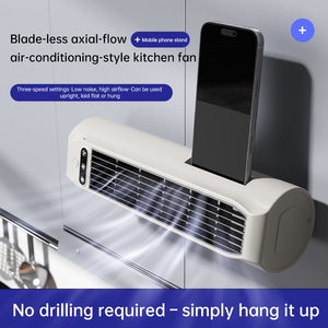 Portable Quiet Tower Fan 3000mah Rechargeable Vertical Cooling Fan Wall Mount no Drilling Desktop Floor Air Cooler for Home Use - Product Image 3