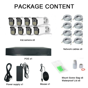 Kit NVR POE de 8 Canales, 4K 8MP, Impermeable IP66 para Exteriores, Cámara IP con Audio Bidireccional, Visión Nocturna a Todo Color, H.265, Reconocimiento Facial, Sistema de Aplicaciones - Product Image 3