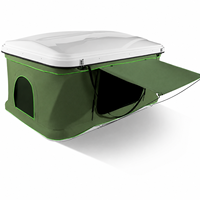Carpa de Techo Rígida para 1-2 Personas, Carpa de Techo para Auto con Gran Espacio y Escalera Telescópica de Aluminio