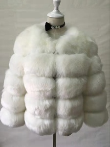 2022 nouveautés manteau d'hiver personnalisable pour les femmes moelleux imperméable fourrure de renard tissé matériel couleurs personnalisées - Product Image 3