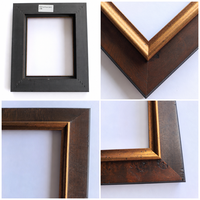 Cadre photo en bois massif doré antique 8x10 pouces 30x35cm, cadre photo orné rétro pour peinture à l'huile, décoration murale pour la maison et l'hôtel