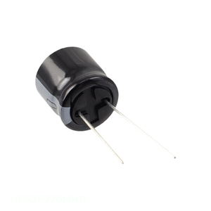 Condensateur RADIAL TH à trou traversant 22 µF 20 % 250 V, canal fabricant URS2E220MHD, en aluminium - Product Image 1