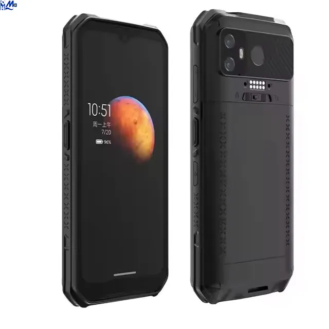 Waterproof Rugged Android Smartphone PDA 6 Inch FHD IPS Touch Screen 4GB RAM 64GB Built-in NFC Reader Octa Core 5050mAh Stock