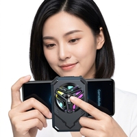 Refroidisseur de téléphone sans fil noir magnétique rechargeable avec clip arrière pour le gaming et le streaming