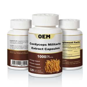 OEM özel etiket <span class=keywords><strong>500mg</strong></span> organik <span class=keywords><strong>Cordyceps</strong></span> Militaris özü kapsül - Product Image 2