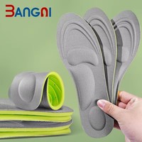 Semelles en mousse à mémoire de forme 5D, douces, respirantes, coussinets confortables pour le sport, inserts pour chaussures