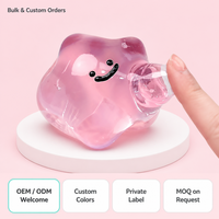 Jouet anti-stress en slime en forme d'étoile, brillant et moelleux, slime sensoriel, cadeaux de fête, vente en gros