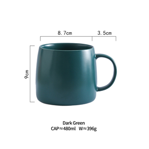 Venta al por mayor 16oz Nordic Glazed Porcelana Leche <span class=keywords><strong>Desayuno</strong></span> Taza Oficina Restaurante Té DE LA TARDE Pareja Gran volumen Taza de café de cerámica - Product Image 6