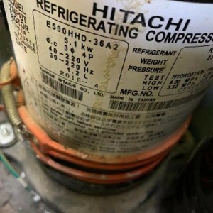 Compresor de Refrigeración Hitachi E500HHD 36A2 Tipo Scroll, Alimentación CA, Origen Taiwán - Product Image 4