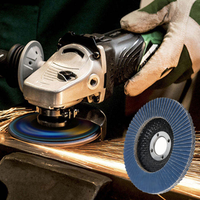 Disque abrasif Dongtai ODM OEM OBM de 4 pouces, disque à lamelles en zircone, support en fibre de verre, pour le débavurage, le ponçage et le polissage de l'acier inoxydable