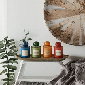 Bougie parfumée Alema Luxury dans un bocal en verre avec couvercle rond, aromathérapie pour la décoration de la maison - Product Image 4