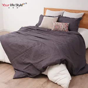 Russian Style Top Quality 100% Linen Filled Winter Thick Bedding Set