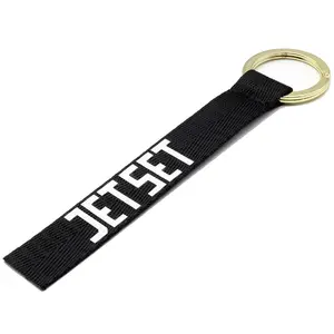 Custom Made Keychain Manufacturer Fashion Nylon Webbing Felt Keychains Fabric Keychain