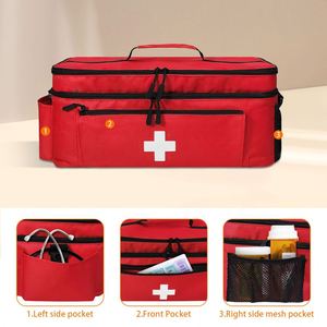 Trousse de premiers secours d'<span class=keywords><strong>urgence</strong></span>, étui de transport de médicaments, sangle réglable, organisateur de flacons de pilules multifonctionnel - Product Image 5