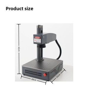 เครื่องเลเซอร์มาร์กกิ้งไฟเบอร์แบบพกพาออลอินวันขนาดเล็ก 20W 30W จากโรงงาน - Product Image 3