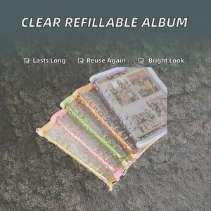 Clear Refillable Loose Leaf <b>Journal</b> Album 6-Hole Filler Paper Budget Binder Shell PVC <b>Planner</b> Pocket Photo Albums - Product Image 2