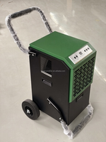 Déshumidificateur industriel commercial 50L/J avec réfrigérant R290 et dégivrage automatique pour entrepôt, sous-sol, restauration après dégâts d'eau, certifié CE