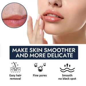 Crème dépilatoire pour le visage à l'huile de noix de coco à l'aloe vera Crème dépilatoire douce et non irritante pour le visage pour femme Lèvre supérieure et menton - Product Image 4