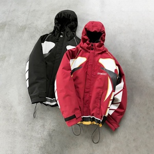 Design Custom Warm <b>Pullover</b> Hooded Oversized Waterproof Windproof Zip up <b>Jackets</b> High Quality Windbreaker <b>Jackets</b> <b>Men</b> - Product Image 1