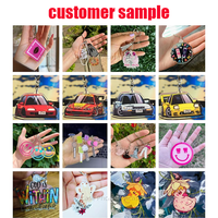 Porte-clés en acrylique personnalisé en gros, toutes formes, avec logo personnalisé pour cadeaux promotionnels d'entreprise