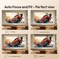Proyector Inteligente Android BYINTEK 1080P con Enfoque Automático, Netflix y HBO Oficiales, WiFi 6, BT5.4, 41 Idiomas, Beamer C304 para Reventa al por Mayor