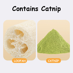 Loofah แผ่นลับเล็บแมวแบบตั้งติดผนังทนทานพร้อมลูกบอลของเล่นสัตว์เลี้ยงแนวตั้ง - Product Image 3