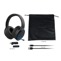 Casque de jeu TP5-35110 2.4G pour PS5/PS4/PC, casque sans fil BT pour N Switch avec microphone