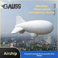 Aérosoldeau gonflable à hélium personnalisé en usine, grande capacité de charge, pour surveillance météorologique, modèle Baleine Blanche