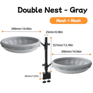 Hamaca para gato cuadrada sólida clásica moderna, rotación de 360, altura ajustable, cama para gato de tamaño pequeño, escritorio - Product Image 6