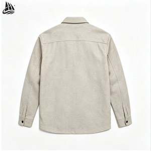 Custom Flaps Hip Patch Pockets Lapel Collar Blend <strong>Linen</strong> <strong>Jacket</strong> for <strong>Men</strong> - Product Image 2
