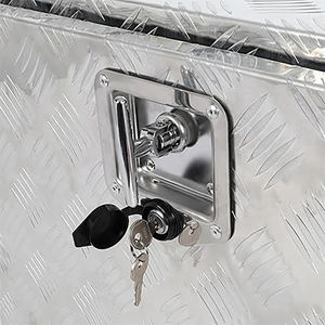 Custom Logo 24 "Heavy Duty Waterproof sottoscocca cassetta attrezzi RV rimorchio scatola di alluminio camion letto strumenti per piastra rettangolare - Product Image 3