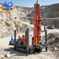 Foreuse de puits sur chenilles à grand diamètre, double mât, pour fondations de construction, à faible entretien, prix de gros