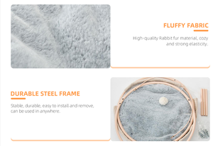 Yeni kedi yatak hamak nefes file kumaş dört mevsim evrensel çıkarılabilir yıkanabilir kolay kurulum kedi hamak yatak - Product Image 6