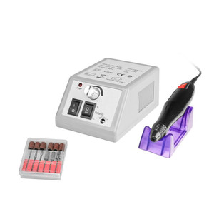 Merc-2000 trapano per unghie grigio chiaro Mini parti in plastica acrilica a forma di canna affusolata a fiamma per lucidare la Pedicure Manicure-UK/US - Product Image 1