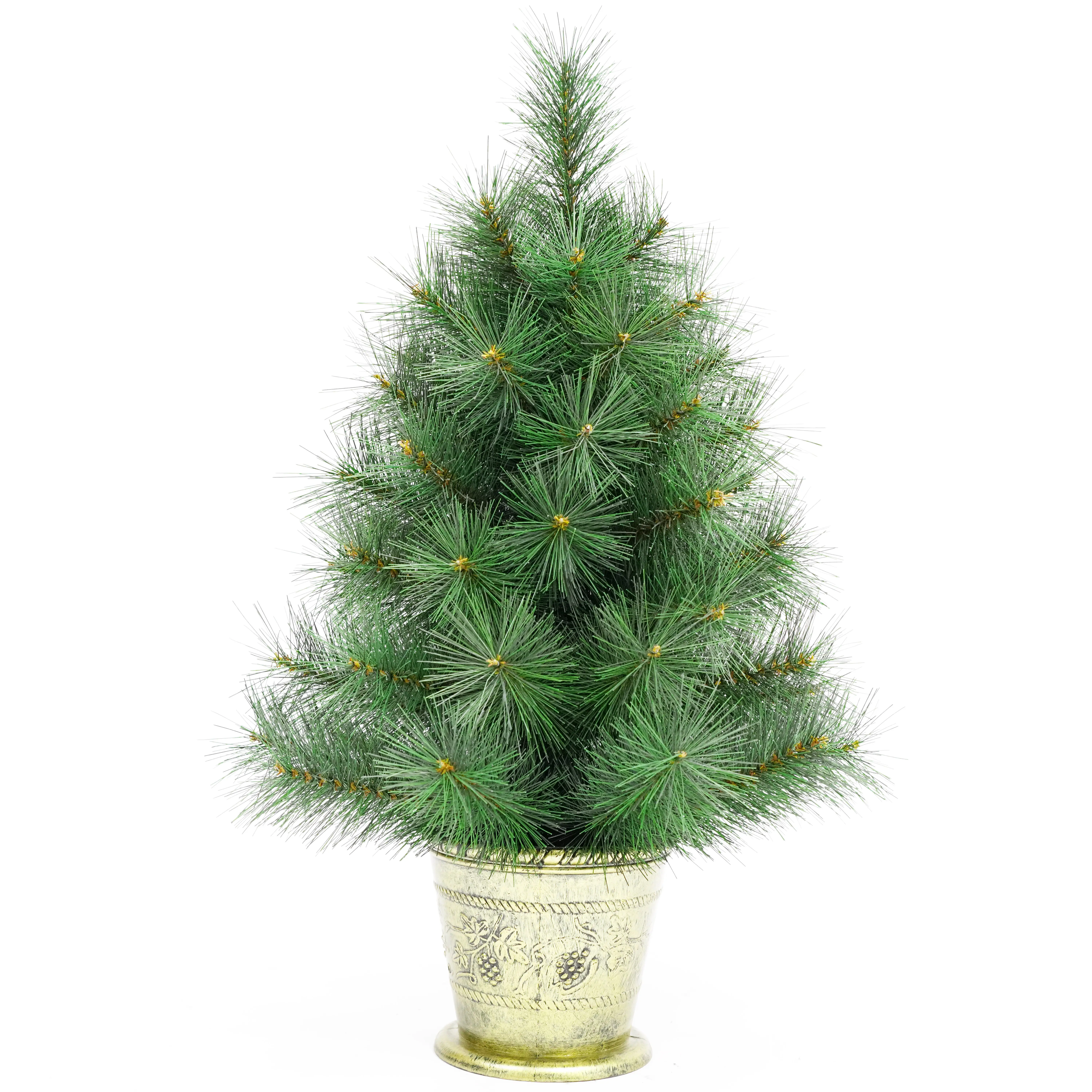 Christmas Tree desktop small tree full pine needle high-grade + bottom basin table Christmas small tree