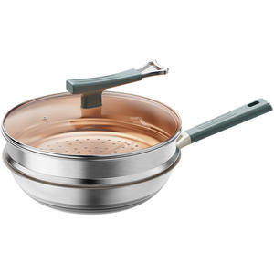 Wok Rock Titanium Master de 30 cm con Fondo Redondo Antiadherente para Cocinas de Gas e Inducción - Product Image 1