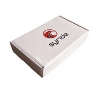 Boîte d'expédition en carton ondulé blanc écologique personnalisée de qualité supérieure, insert découpé, matériaux recyclés 2 mm pour l'emballage cadeau e-commerce