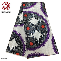 Tissu Brocart De Luxe Africain Imprimé Wax Imprimé Numérique Brocart Ankara Jacquard pour Robe