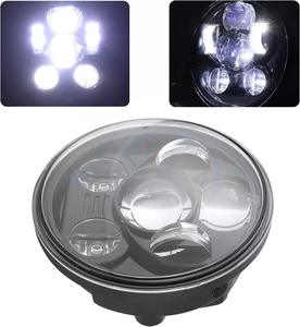 Phare LED modifié de 5,75 pouces 45W pour motos Harley, composant essentiel des systèmes de carrosserie de moto - Product Image 5