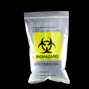 Bolsas de Plástico Personalizadas de LDPE para Recolección y Transporte de Muestras, Bolsas de Plástico con Cierre Hermético para Laboratorio, Patología, Hospital, Uso Médico, Bolsas de Plástico para Muestras de Riesgo Biológico - Product Image 4