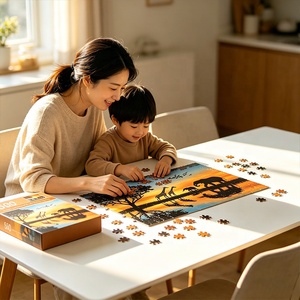 ราคาโรงงาน OEM ปริศนาสำหรับผู้ใหญ่ 500 ชิ้น <span class=keywords><strong>ภาพ</strong></span>วิวพระอาทิตย์ตกดิน 500 ชิ้น จิ๊กซอว์พิมพ์สีเต็มรูปแบบ <span class=keywords><strong>โปสเตอร์</strong></span><span class=keywords><strong>สี</strong></span>สันสดใส กระดาษรีไซเคิลคุณภาพพรีเมียม - Product Image 4