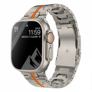 Bracelet en titane pour hommes conçu de luxe pour <span class=keywords><strong>Apple</strong></span> <span class=keywords><strong>Watch</strong></span> Strap Correa - Product Image 5