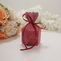 Vase en papier motif marbre pour célébrités du web européen, boîte de dragée colorée pour mariage, pour fournitures de fête, nouvelle collection 2020